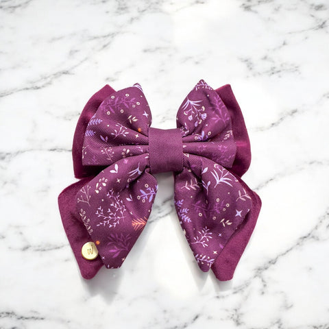 Dog Butterfly Bow Tie: Chiswick Fig