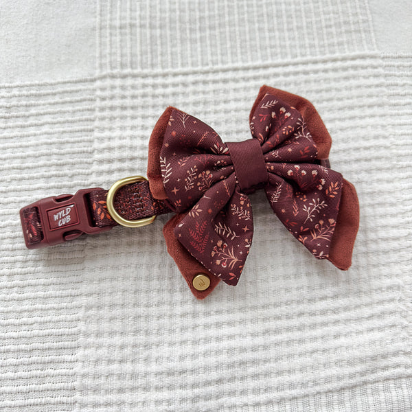 Dog Butterfly Bow Tie: Chiswick Chestnut