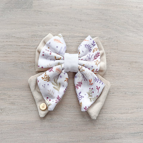 Dog Butterfly Bow Tie: Chiswick Oyster