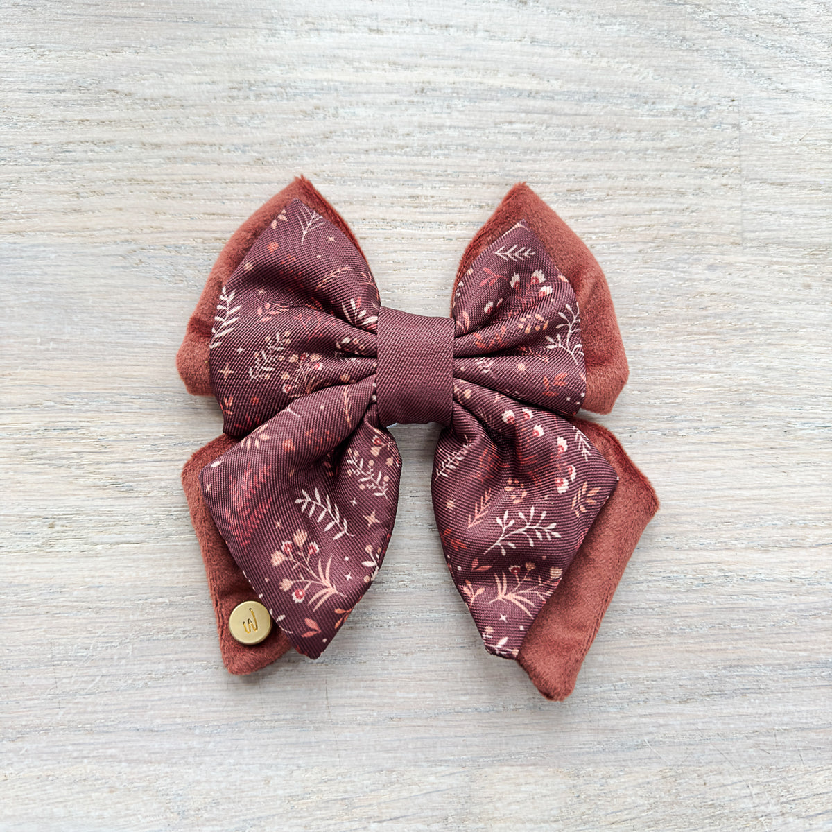 Dog Butterfly Bow Tie: Chiswick Chestnut