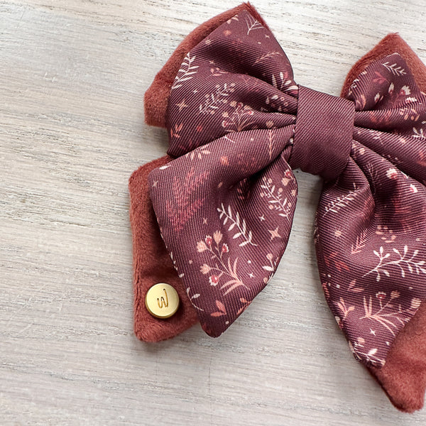 Dog Butterfly Bow Tie: Chiswick Chestnut