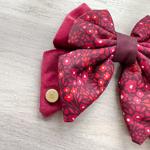 Dog Butterfly Bow Tie: Notting Hill Mulberry