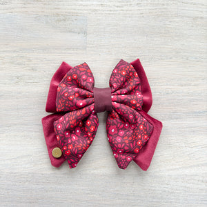 Dog Butterfly Bow Tie: Notting Hill Mulberry