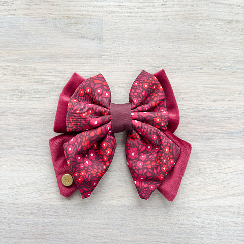 Dog Butterfly Bow Tie: Notting Hill Mulberry