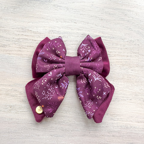 Dog Butterfly Bow Tie: Chiswick Fig